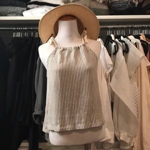 Madewell Stripped Tie tank top